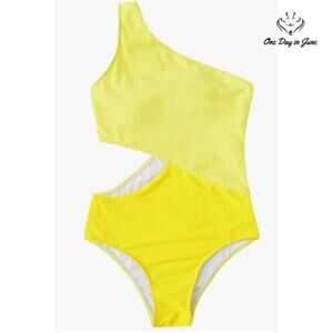 SweatyRocks One Shoulder One Piece Swimsuit Size XL